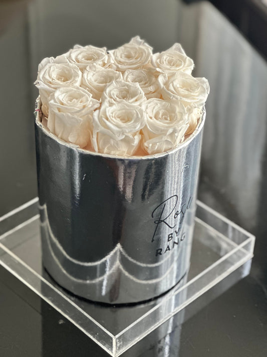 White Forever Rose Box