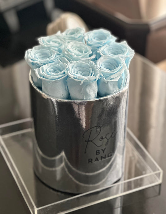 Sky blue Forever Rose Box