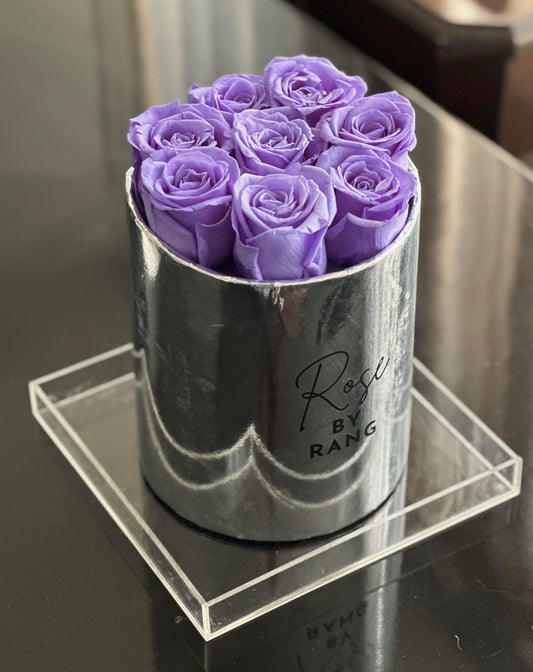 Purple Forever Rose Box